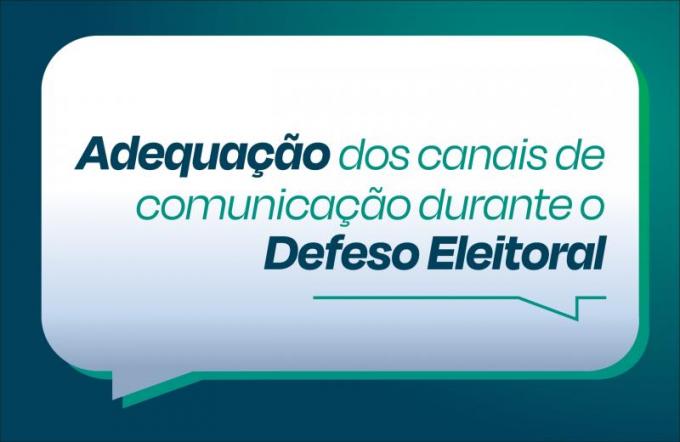 capa do comunicado sobre o defeso eleitoral
